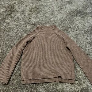 a new day Brown ribbed sweater turtle neck